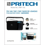 PRITECH FM/AM/SW1/SW2/RADIO DE 4 BANDAS