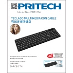 PRITECH TECLADO MULTIMEDIA CON CABLE