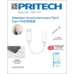 PRITECH ADAPTADOR DE AURICULARES PARA TIPO C