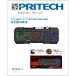 PRITECH TECLADO USB RETROILUMINADO