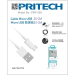 PRITECH CABLE MICRO USB 25CM