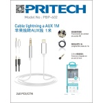 PRITECH CABLE LIGHTNING A AUX 1M