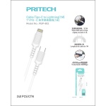 PRITECH CABLE DATOS TYPE-C TO LIGHTNING ( 1M )