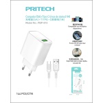 PRITECH CARGADOR  CON CABLE TYPE-C 5A