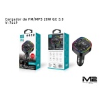 M2 16T  CARGADOR TRANMISOR FM/MP3 INALAMBRICO 20W QC3.0