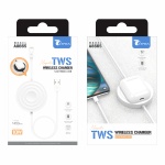 LT PLUS A8665 CARGADOR INALÁMBRICO+LIGHTNING USB 1.45M 10W BLANCO