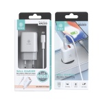 IKREA WA0200 CARGADOR 2 PUERTOS CON SMART IC CON CABLE LIGHTNING 2.4A