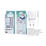 IKREA WA0228 CARGADOR PD CON CABLE TYPE-C TO LIGHTNING 25W BLANCO