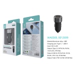 IKREA WA0269 CARGADOR QC+PD PARA COCHE 2 PUERTOS TYPE-C/USB-A 4.5A 49.5W NEGRO