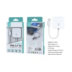 IKREA WB3549 ADAPTADOR 4 IN 1 USB2.0 TO USB2.0*4-HUB CON CABLE 50MM