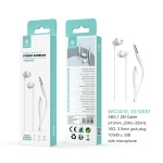 IKREA WC3410 AURICULARES STEREO CON MICRÓFONO 3.5MM 1.2M