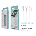 IKREA WC8503 AURICULARES ESTÉREO CON MICROFONO 3.5MM 1.2M