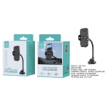 IKREA WE5141 SOPORTE UNIVERSAL DE VENTOSA CON MANGUERA DOBLABLE PARA SALPICADERO DE COCHE NEGRO