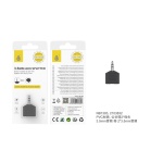 NB1383 NE DIVISOR AUX 3.5MM MACHO A 2 3.5MM HEMBRA ，NEGRO