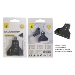 NB1399 NE Tarjeta USB de Sonido/Audio externo Dual Virtual 7.1, con boton de control, 4 Salida de J