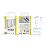 A6264 BL Cargador de Mechero S.Basic Epime con cable Type C, 2USB, 2.4A , Blanco