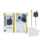 AT960 NE Cargador Universal Automatico con Conector Type C para Portatiles y Moviles, Soporta a PD Carga Super Rápida, 45W, 3A Max, Cable 1.5M,Negro