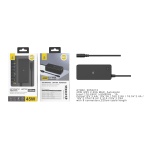 AT962 NE Cargador Universal Automatico con 11 Conectores para Portatiles , 45W, 3.25A Max, Cable 1.2M, Negro