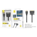 B6233 NE Cable HDMI A DVI-D, 1080P, 2M, Negro