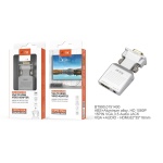BT990 PL Adaptador VGA + Audio 3,5mm a HDMI , Plata