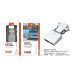 BT991 PL Adaptador HDMI a VGA + Audio 3,5mm , Plata