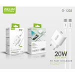 G-1203 CARGADOR PD 20W+ C TO C 20W
