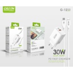 G-1211 CARGADOR 30W PD/ QC3.0+CABLE C-L