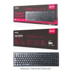 GT758 Teclado M.TK 104 Keys Español, Negro