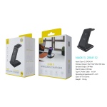 NA0413 NE Cargador Inalambrico 3 en 1(Movil 15W/AirPods 3W/Iwatch 2W), Con Cable Type-C 3A/1M