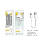NB1338 BL Mini Cable de Datos para Type-C , 5/3A con Longitud 0.17CM, Blanco