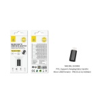 NB1369 NE Adaptador de Micro USB Hembra a Iphone 5-14 Macho, Negro