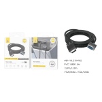 NB1418 NE Cable VGA (Macho-Macho)1080P,Cable 5m,Negro