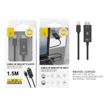 NB1429 NE Cable Mini DP a HDMI, 4K*2K 1920x1080/3840x2160, 1.5M, Negro