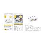 NB1430 BL Adaptador de 3RCA a HDTV(Hembra-Hembra)1080p, Blanco