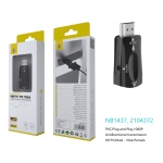 NB1437 NE Adaptador HDMI (Macho) a VGA (Hembra)1080P, transmision unidirecciona, Negro