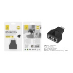 NB1438 NE Adaptador HDMI a 2*RJ45 4K 2pcs, Negro