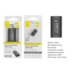 NB1439 NE Repetidor de HDMI (Hembra a Hembra), transmision unidirecciona, Soporta 3D/4K*2K(Max 40 Me