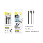 NB1464 NE Cable de Audio USB/Jack 3.5mm a V8(Micro USB), 50cm, Negro