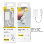 NB3140 BL Cable OTG Ligthing to USB 2.0 ,13.5cm ,Blanco