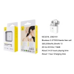 NC3216  Auriculares Bluetooth TWS Carrie (25mAh*2) con estuche cargable(200mAh), Soporta mano libre,