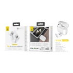 NC3266 BL Auriculares Bluetooth TWS Bastian Bateria lition(25mAh*2) con estuche cargable(230mAh), Soporta Carga Inalambrica, Blanco