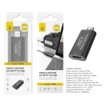 NG6065 NE Convertidor De Captura De Video HDMI A USB 2.0, 1080P 60Hz, Negro