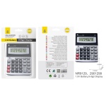 NR9129 GR Calculadora de 8 d¨ªgiros con Pantalla grande de LCD, Bater¨ªa 1,5V, Tama?o 15 x 11,5 cm,Gris