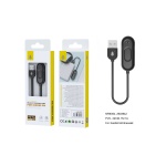 NR9394 NE Cable de Carga USB para pulsera de XIAOMI M4,5V/1A, Cable 22CM, Negro