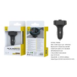 NT7009 NE Transmisor FM con 2 USB+1 PD (20W Max) , Bluetooth 5.1 y Boton Multifuncional ,Con Manos Libres/USB/ TF CARD (64GB Max), 87.5-108MHZ, 5V/3.