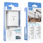 ISER SA0062 CARGADOR PD 3 PUERTOS USB-A/TYPE-C*2 65W 5A BLANCO