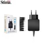 SAM-8804 Cargador universal para dispositivos electrónicos, con regulación automática de intensidad y una potencia de salida máxima de 15W. Incluye 8 conectores