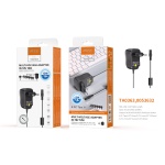 TA0363 NE Cargador de Alimentacion manual Universal con 6 Enchufes, 12W,3V-12V 1A , Negro