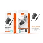TA0373 NE Cargador Universal con Conector Jack DC,24W, 12V/2A ( 5.5mm X 2.5mm) 1.2M, Negro