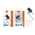 TA0377 NE Cargador Universal con Conector Jack DC,32W, 16V/2A ( 5.5mm X 2.5mm) 1.2M, Negro